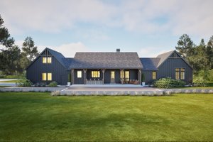 Exterior - Rear Elevation for Farmhouse House Plan #1105-13 - 3 bed, 2.5 bath