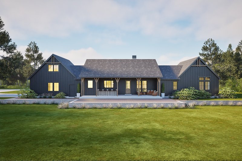 Home Plan - Exterior - Rear Elevation for Farmhouse House Plan #1105-13 - 3 bed, 2.5 bath
