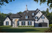 European Style House Plan - 4 Beds 4.5 Baths 4629 Sq/Ft Plan #20-2569 