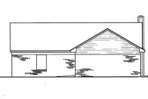Exterior - Rear Elevation for Cottage House Plan #45-244 - 3 bed, 2 bath