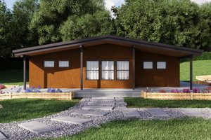 Exterior - Front Elevation 4 for Traditional House Plan #1106-136 - 2 bed, 2 bath