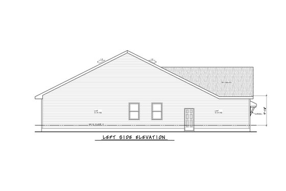 Exterior - Other Elevation for Farmhouse House Plan #20-2479 - 3 bed, 2 bath