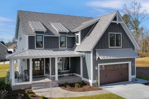 Country Exterior - Front Elevation Plan #1080-3