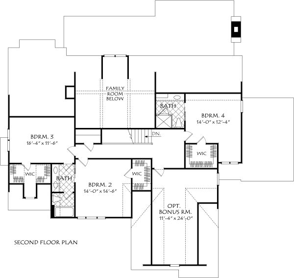 Home Plan - Farmhouse Floor Plan - Upper Floor Plan #927-997