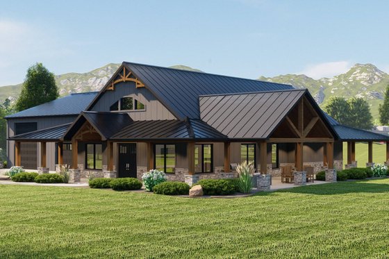 Exterior - Other Elevation for Country House Plan #1064-279 - 3 bed, 2.5 bath
