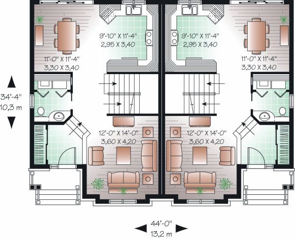 House Plan Design - Traditional Floor Plan - Main Floor Plan #23-776