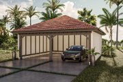 Mediterranean Style House Plan - 0 Beds 0 Baths 625 Sq/Ft Plan #455-576 