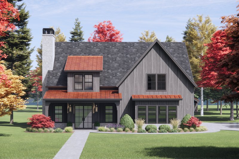 Dream House Plan - Farmhouse Exterior - Front Elevation Plan #1096-120