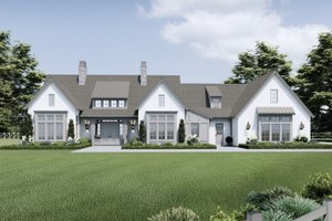 Contemporary Exterior - Front Elevation Plan #1114-109