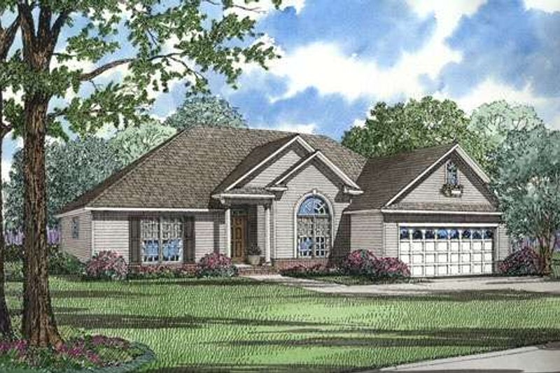 House Design - Traditional Exterior - Front Elevation Plan #17-595