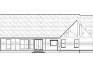 Exterior - Rear Elevation for Farmhouse House Plan #1074-50 - 4 bed, 2.5 bath