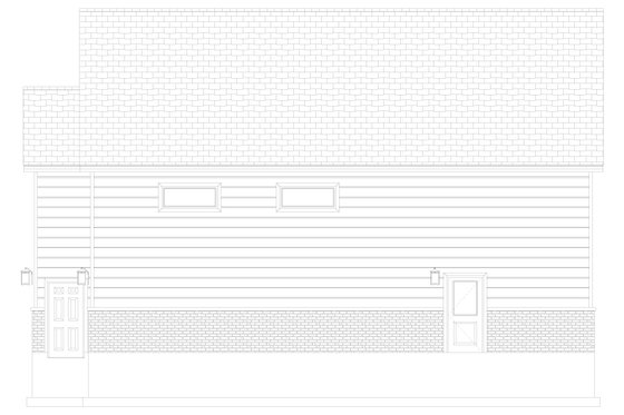 Exterior - Other Elevation for Traditional House Plan #1060-224, 1.5 bath