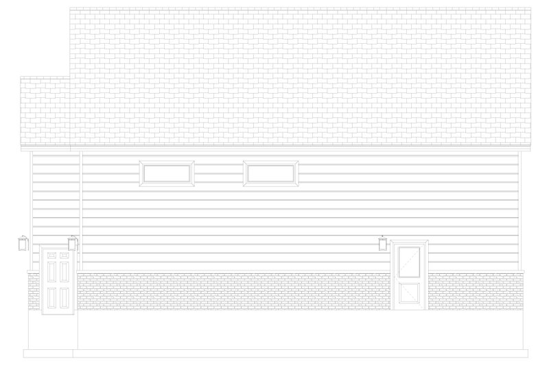 Architectural House Design - Exterior - Other Elevation for Traditional House Plan #1060-224, 1.5 bath