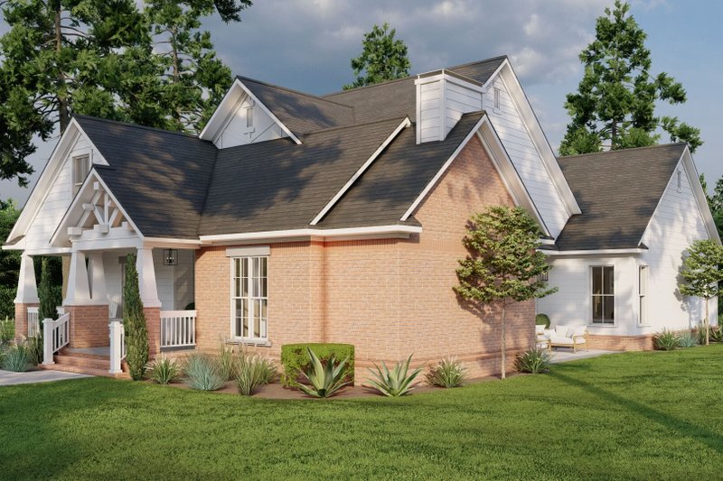 House Design - Exterior - Front Elevation 3 for Craftsman House Plan #17-2063 - 3 bed, 2.5 bath