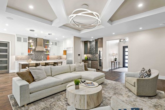 Interior - Family Room for Craftsman House Plan #938-119 - 3 bed, 3.5 bath