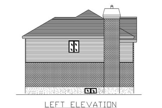 Exterior - Other Elevation for European House Plan #138-260 - 3 bed, 1.5 bath