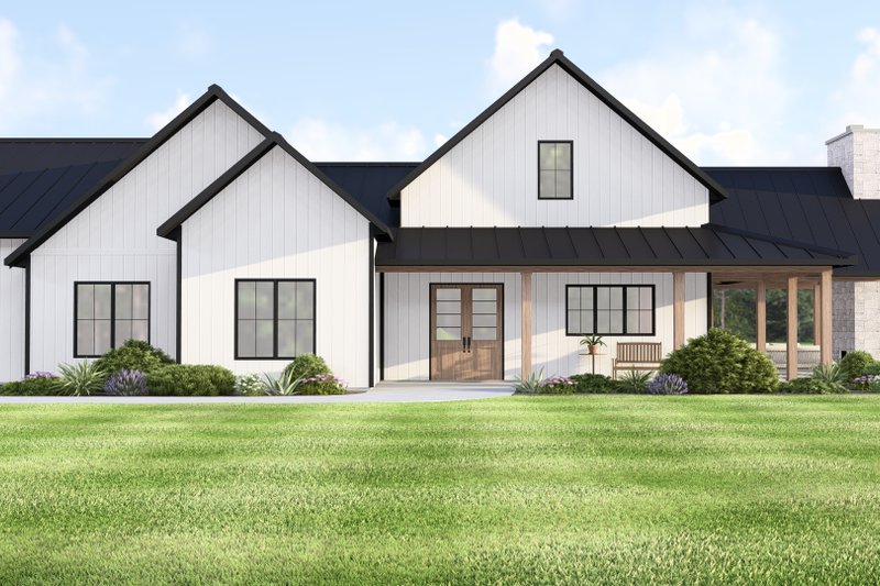 House Plan Design - Exterior - Front Elevation 3 for Barndominium House Plan #1064-430 - 3 bed, 2.5 bath