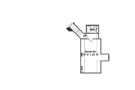 Floor Plan - Other Floor for Mediterranean House Plan #135-168 - 4 bed, 4.5 bath