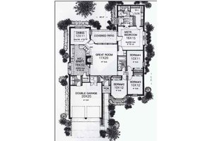 Floor Plan - Main Floor for Colonial House Plan #310-775 - 4 bed, 2.5 bath