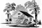 Colonial Style House Plan - 0 Beds 0 Baths 528 Sq/Ft Plan #72-237 