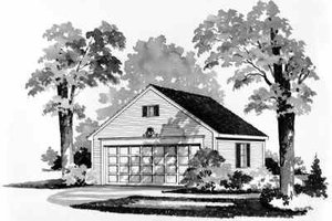 Colonial Exterior - Front Elevation Plan #72-237