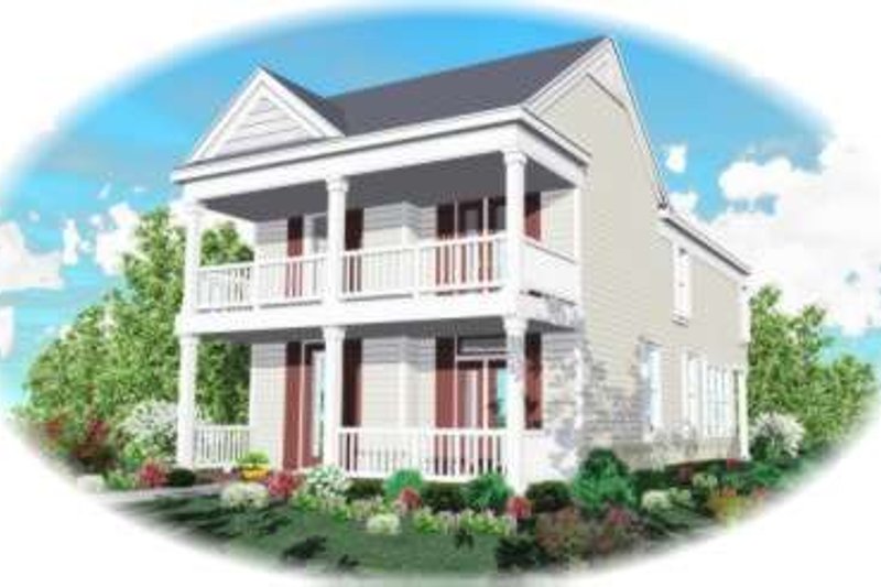 Southern Style House Plan - 3 Beds 2.5 Baths 1720 Sq/Ft Plan #81-670