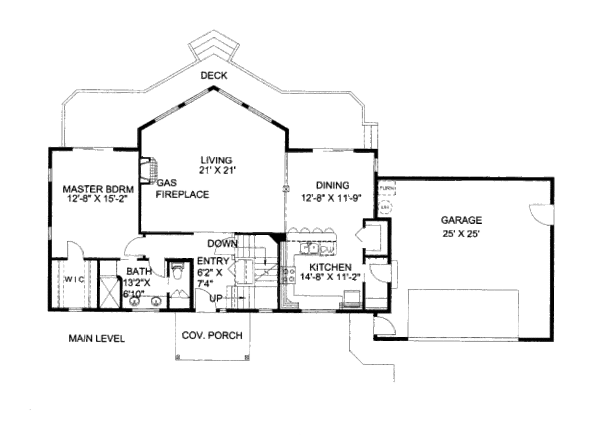 House Design - Modern Floor Plan - Main Floor Plan #117-222