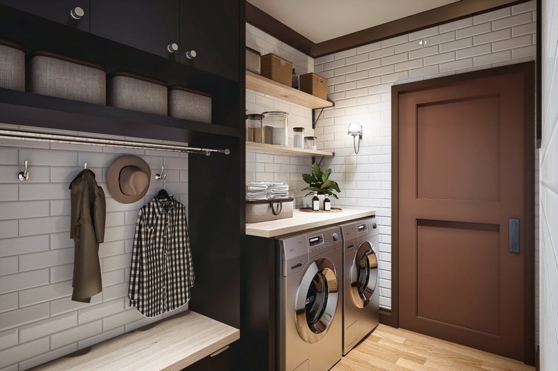 Home Plan - Interior - Laundry for Traditional House Plan #54-638 - 3 bed, 2 bath