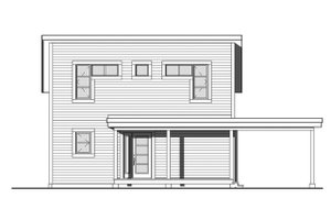 Exterior - Front Elevation 4 for Contemporary House Plan #23-2631 - 2 bed, 2 bath
