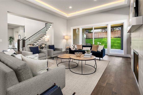 Interior - Family Room 1 for Contemporary House Plan #1066-62 - 4 bed, 3.5 bath