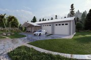 Barndominium Style House Plan - 2 Beds 2 Baths 1200 Sq/Ft Plan #1107-2 