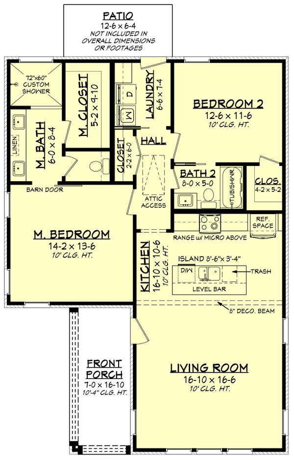 House Design - Traditional Floor Plan - Main Floor Plan #430-310