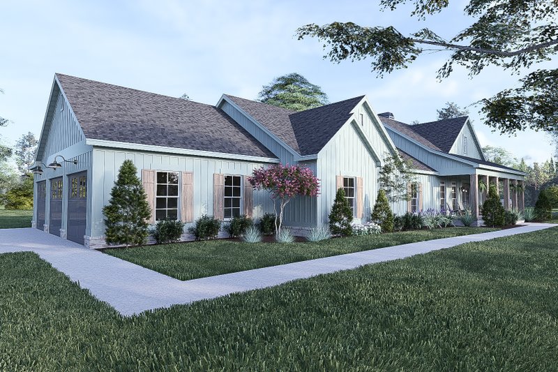 House Design - Exterior - Front Elevation 4 for Farmhouse House Plan #923-426 - 3 bed, 2.5 bath
