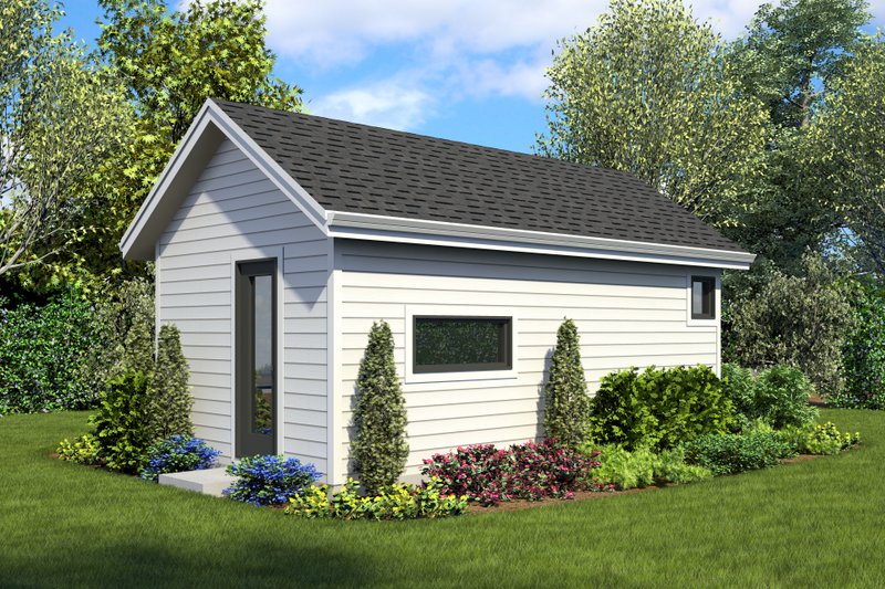 Architectural House Design - Exterior - Rear Elevation for Contemporary House Plan #48-1024, 1 bath