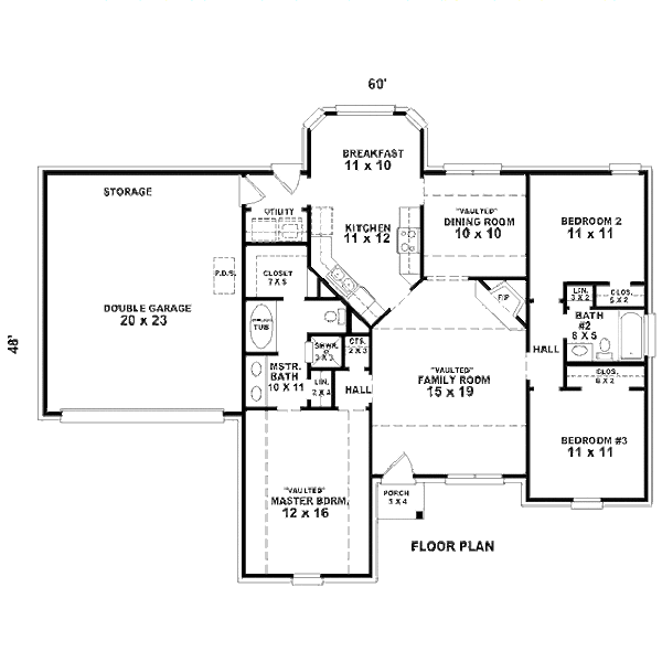Traditional Floor Plan - Main Floor Plan #81-13819
