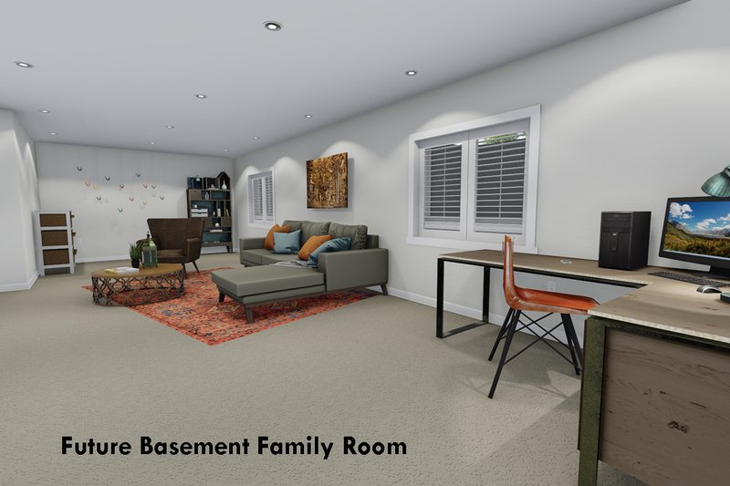 House Plan Design - Future Finished Basement Family Room