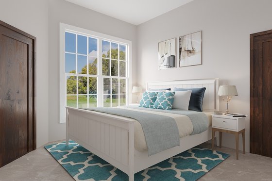 Interior - Bedroom 1 for Craftsman House Plan #54-304 - 3 bed, 2 bath