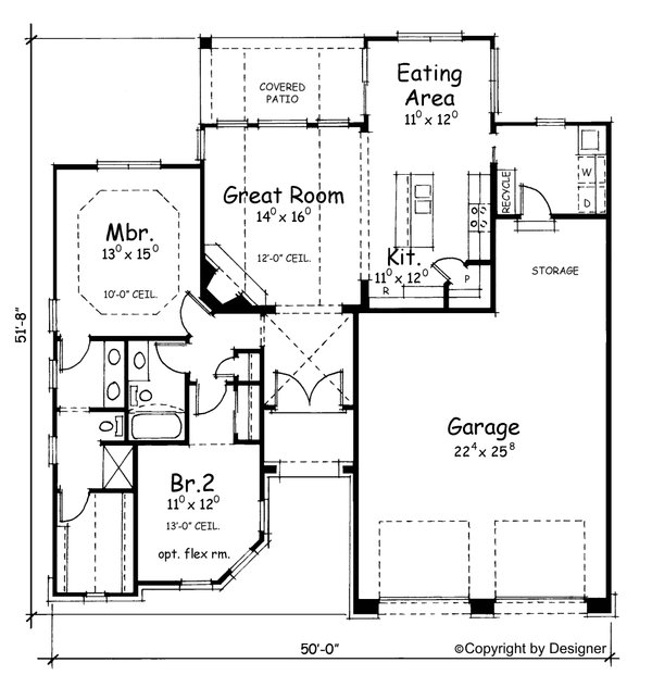 Dream House Plan - European Floor Plan - Main Floor Plan #20-1395