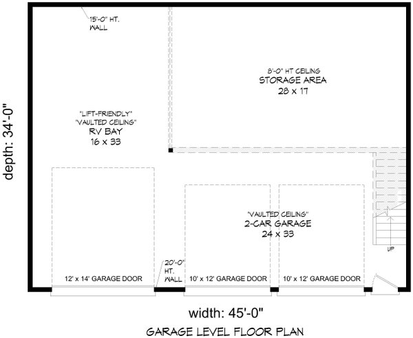 Southern Floor Plan - Main Floor Plan #932-1004