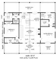 Traditional Style House Plan - 2 Beds 2 Baths 1500 Sq/Ft Plan #932-415 