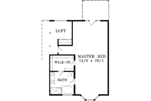 Floor Plan - Upper Floor House Plan #1-1413 - 3 bed, 2 bath
