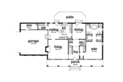 European Style House Plan - 3 Beds 2.5 Baths 2391 Sq/Ft Plan #36-204 