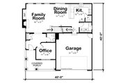 Craftsman Style House Plan - 4 Beds 2.5 Baths 2309 Sq/Ft Plan #20-2289 