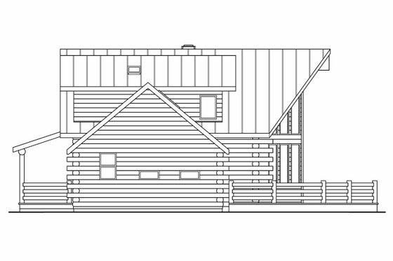 Exterior - Other Elevation 1 for Cabin House Plan #124-264 - 3 bed, 2.5 bath