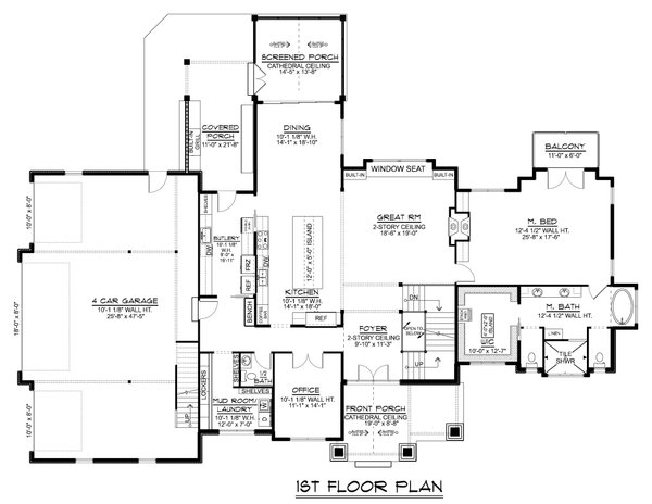 Farmhouse Floor Plan - Main Floor Plan #1064-297