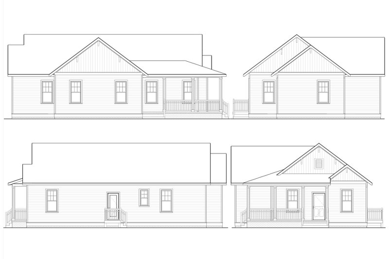 Dream House Plan - Exterior - Front Elevation 4 for Craftsman House Plan #936-26 - 4 bed, 2 bath