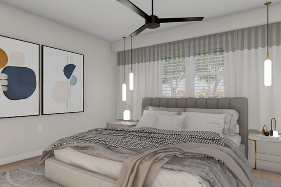 Interior - Master Bedroom for Traditional House Plan #1060-196 - 3 bed, 2 bath