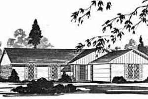 Ranch Exterior - Front Elevation Plan #36-373
