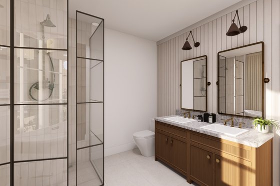 Interior - Bathroom for European House Plan #23-1020 - 2 bed, 1 bath