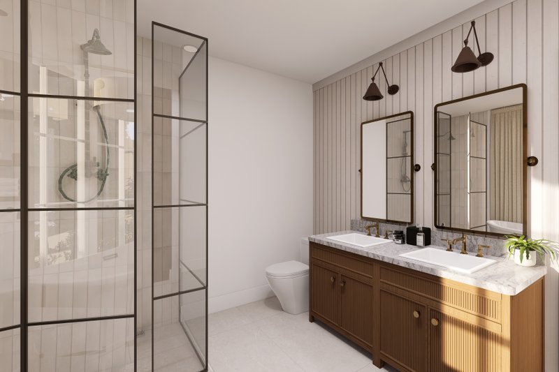 Architectural House Design - Interior - Bathroom for European House Plan #23-1020 - 2 bed, 1 bath